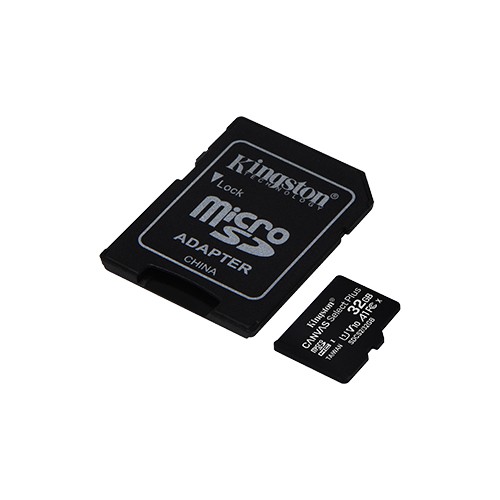 Kingston Canvas Select Plus UHS-I 32 GB, „microSDHC“, „Flash“ atminties klasė 10, SD adapteris