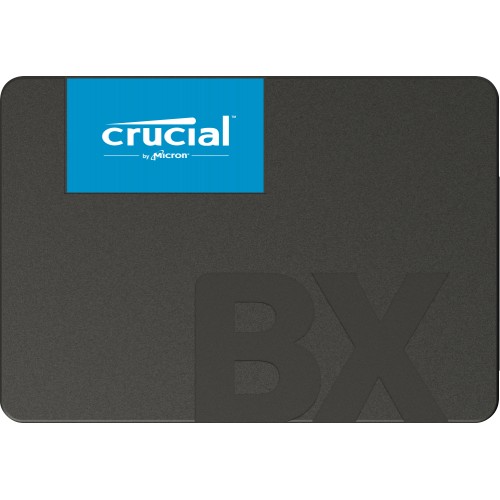 Crucial BX500 2000 GB, SSD sąsaja SATA, Rašymo greitis 500 MB/s, Skaitymo greitis 540 MB/s