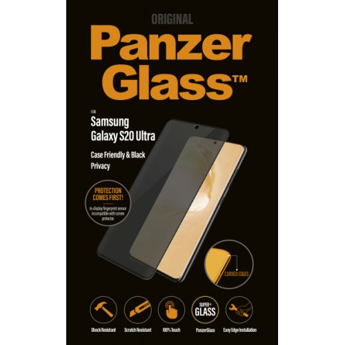 PanzerGlass Samsung Galaxy S20 Ultra CF Privacy, juoda Apsauginiai stikliukai PanzerGlass