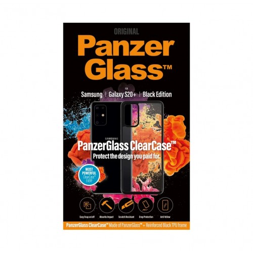 PanzerGlass ClearCase Samsung Galaxy S20+ juodas Aksesuarai PanzerGlass