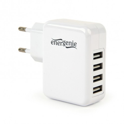 EnerGenie Universalus USB įkroviklis EG-U4AC-02 Baltas Pakrovėjai EnerGenie