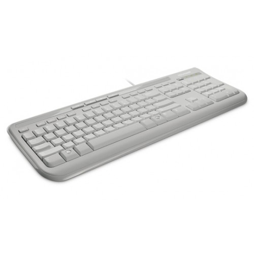 Microsoft ANB-00032 Wired Keyboard 600 Standard, Wired, EN, 2 m, 595 g, White
