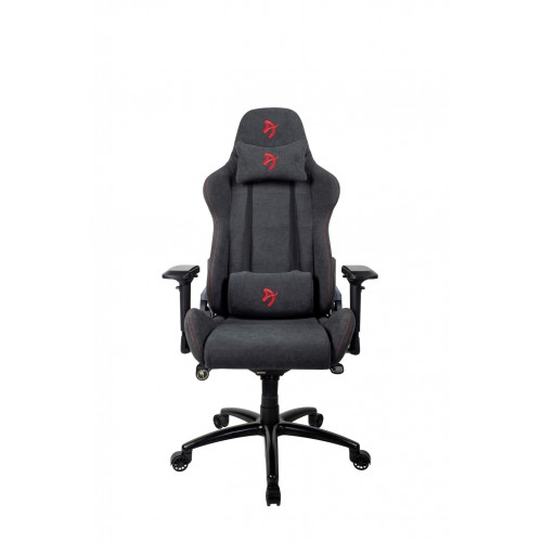 Arozzi žaidimų kėdė, „Verona Signature“ minkštas audinys, juodas/raudonas logotipas Žaidimų