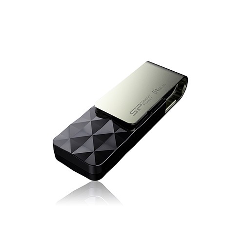 Silicon Power Blaze B30 64 GB, USB 3.0, juodas Išoriniai kietieji diskai Silicon Power
