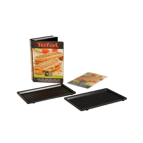 TEFAL XA800312 Grill/panini plates for SW852 Sandwich maker, Black