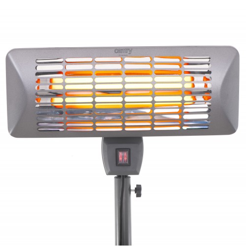 Camry Standing Heater CR 7737 Patio heater, 2000 W, Number of power levels 2, Suitable for rooms up to 14 m , Grey