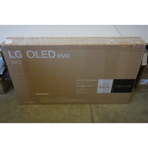 SALE OUT. LG OLED55C22LB 55" (139 cm), Smart TV, WebOS, 4K HDR OLED, 3840 2160, Wi-Fi, DVB-T/T2/C/S/S2, DAMAGED PACKAGING