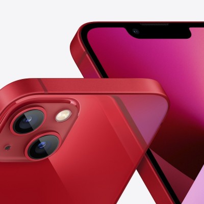 Apple iPhone 13 (PRODUCT)RED, 6.1 ", Super Retina XDR OLED, 1170 x 2532 pixels, Apple, A15 Bionic, Internal RAM 4 GB, 256 GB, Du