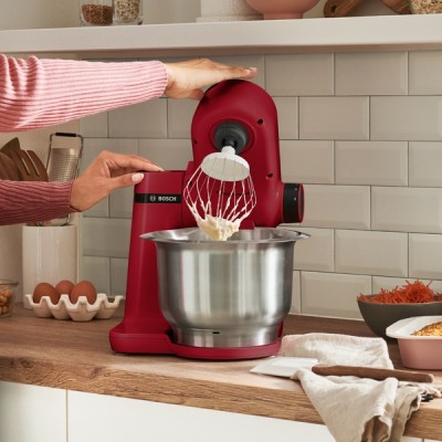 Bosch Kitchen Machine MUMS2ER01 700 W, Number of speeds 4, Bowl capacity 3.8 L, Red