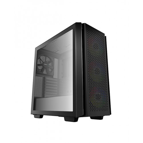 Deepcool MID TOWER CASE CG560 and PSU DN650 Side window, Black, Mid-Tower, Power supply included No