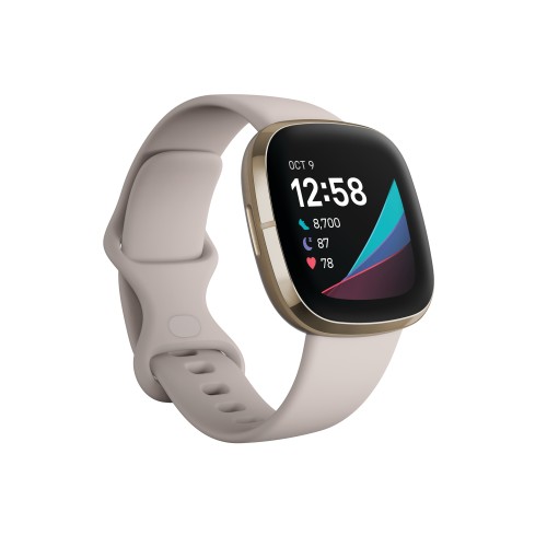 Fitbit Sense Smart laikrodis, GPS (palydovinis), AMOLED, Jutiklinis ekranas, Širdies ritmo
