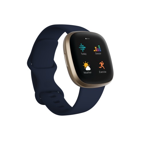 Fitbit Versa 3 išmanusis laikrodis, GPS (palydovas), AMOLED, jutiklinis ekranas, širdies ritmo
