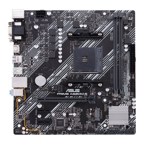 Asus PRIME A520M-E 2 atminties lizdai, procesorių šeima AMD, Micro ATX, DDR4, procesoriaus