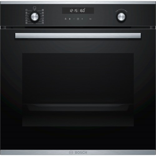 Bosch Oven HBG278BS0S 71 L, A, Multifunctional, Pyrolysis, Mechanical, Height 60 cm, Width 60 cm, Stainless steel/Black