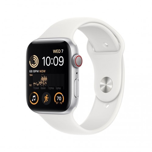 Apple Watch SE MNQ23UL/A 44mm, GPS (satellite), Retina LTPO OLED, Touchscreen, Heart rate monitor, Waterproof, Bluetooth, Wi-Fi,