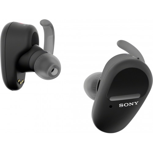 Sony Truly Wireless“ ausinės WF-SP800NB, įdedamos į ausį, triukšmą slopinančios, juodos Ausinės
