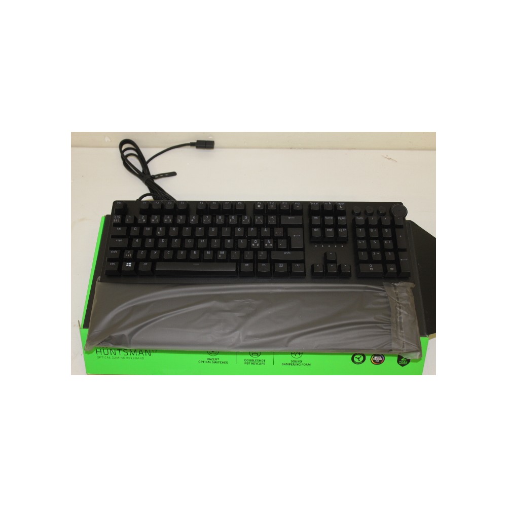 SALE OUT. Razer Huntsman V2 Optical Gaming Keyboard, Red Switch, Nordic Layout, Wired, Black Razer Huntsman V2 Optical Gaming Ke