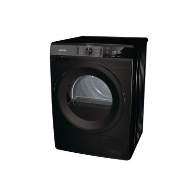 Gorenje Dryer Machine DE82ILB/G Energy efficiency class A++, Front loading, 8 kg, Heat pump, LED, Depth 62.5 cm, Black