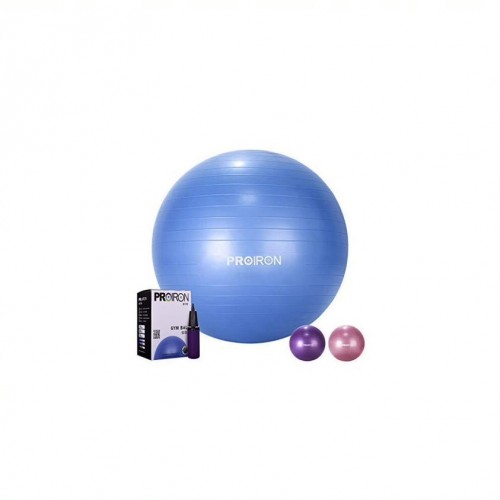 PROIRON treniruočių kamuolio balansinis kamuolys, skersmuo: 55 cm, storis: 2 mm, mėlynas, PVC
