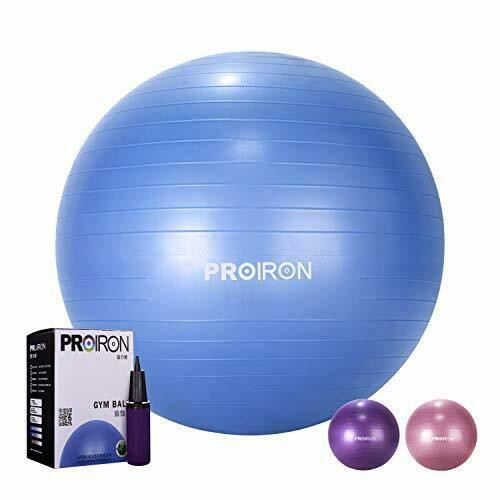 PROIRON treniruočių kamuolio balansinis kamuolys, skersmuo: 65 cm, storis: 2 mm, mėlynas, PVC