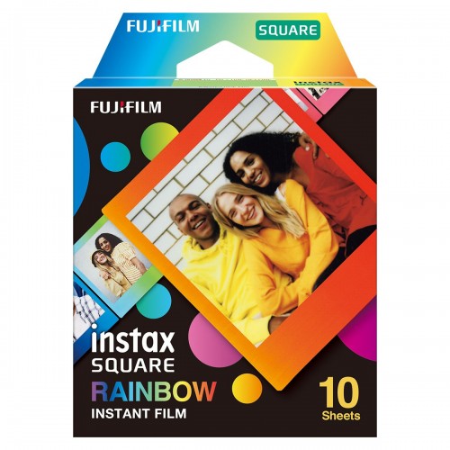 Fujifilm Instax Square Rainbow (10) Momentinės juostos kiekis 10, 72 x 86 mm, 2,4 x 2,4 colio
