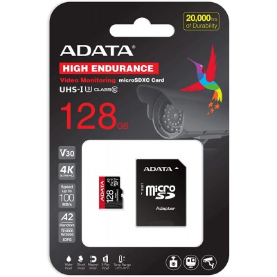 ADATA AUSDX128GUI3V30SHA2-RA1 atminties kortelė 128 GB, „MicroSDXC“, „Flash“ atminties klasė