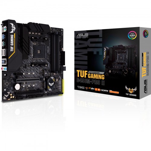 Asus TUF Gaming B450M-Pro II 4 atminties lizdai, SATA jungčių skaičius 6 x SATA III, maks.
