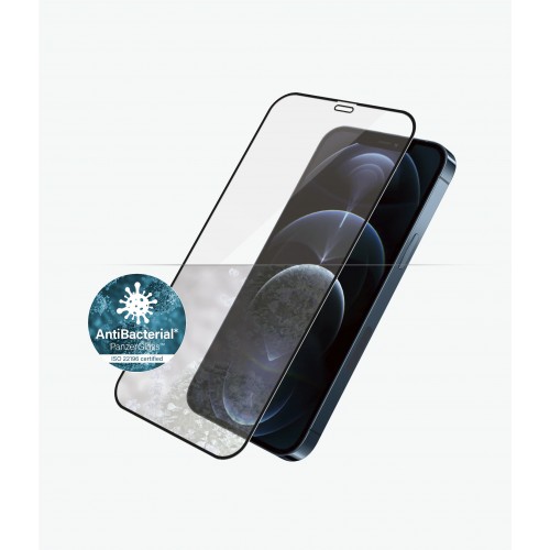 PanzerGlass Anti-Glare AB Apple, iPhone 12 Pro Max, Antibakterinis stiklas, Juodas, Anti-Blue