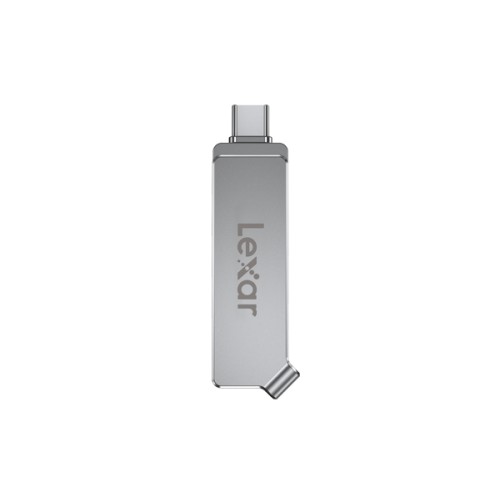 Lexar Flash“ atmintinė „Dual Drive D30c“ 64 GB, USB 3.1, sidabrinė, 50 MB/s, C tipo USB / A