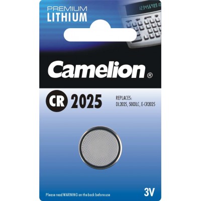 Camelion CR2025, ličio, 1 vnt. Baterijos Camelion