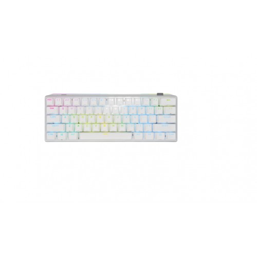 Corsair K70 PRO MINI, Gaming keyboard, RGB LED light, NA, White, Wireless/Wired, CHERRY MX Red
