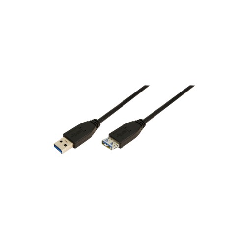 Logilink 1 m USB A – USB A 3.0 F/M USB A, USB A, 1 colio, juodas Adapteriai Logilink