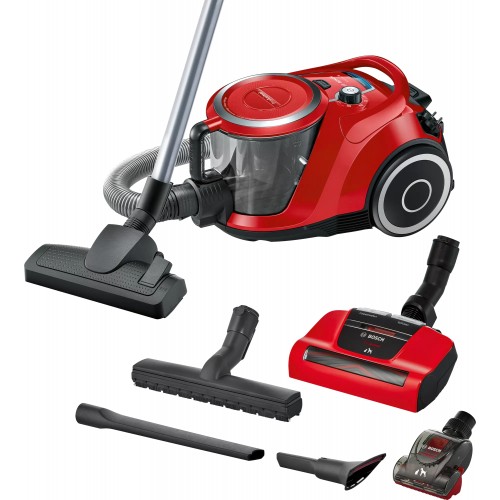 Bosch Vacuum cleaner BGS41PET1 Bagless, Power 750 W, Dust capacity 2.4 L, Red