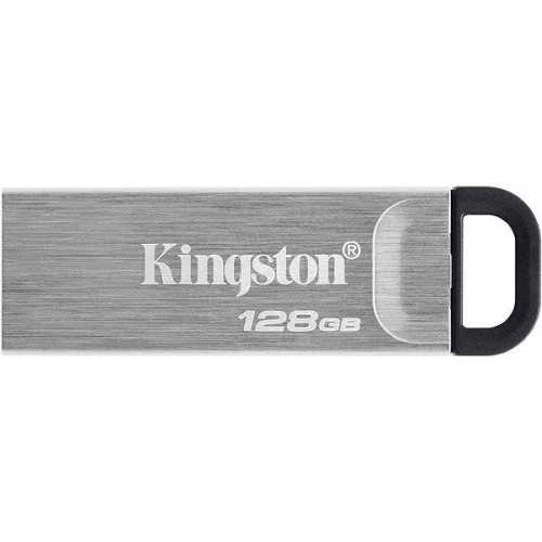 Kingston USB atmintinė DataTraveler Kyson 128 GB, USB 3.2 Gen 1, juoda/pilka Išoriniai kietieji
