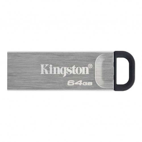 Kingston USB atmintinė DataTraveler Kyson 64 GB, USB 3.2 Gen 1, juoda/pilka Išoriniai kietieji