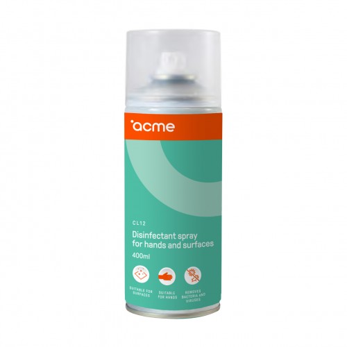 Acme CL12 dezinfekuojantis valymo purškiklis rankoms ir paviršiams, 400 ml Valymo ir
