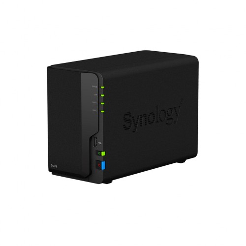 Synology Tower NAS DS218 iki 2 HDD / SSD Hot-Swap, Realtek RTD1296 Quad Core, Procesoriaus