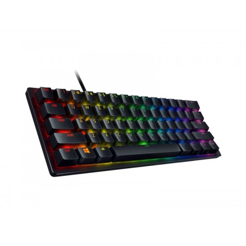 Razer Huntsman Mini 60%, žaidimų klaviatūra, optinė mechaninė, šiaurietiška, juoda, laidinė