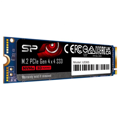 Silicon Power SSD UD85 2000 GB, SSD form factor M.2 2280, SSD interface PCIe Gen4x4, Write speed 2800 MB/s, Read speed 3600 MB/s