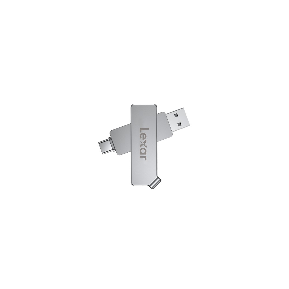 Lexar Flash Drive JumpDrive 128 GB, USB 3.1 (Gen 1), Sliver, 50 MB/s, USB Type-C / USB Type-A
