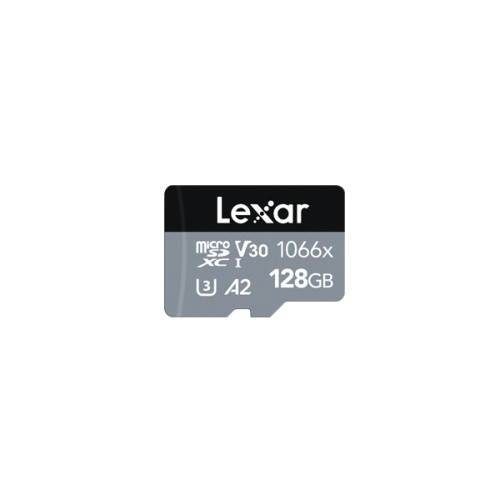 Lexar Professional 1066x UHS-I MicroSDXC, 128 GB, 10 klasės „Flash“ atmintis, juoda/pilka, 120