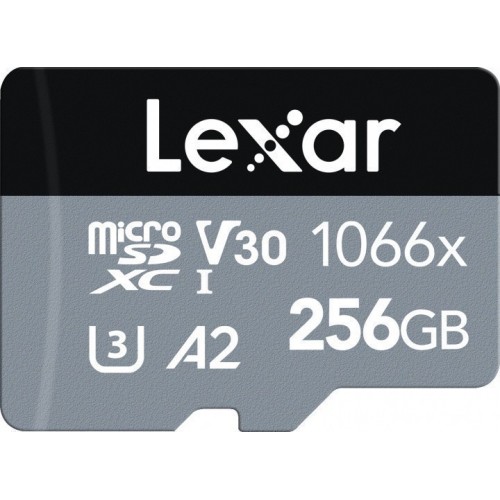 Lexar High-Performance 1066x UHS-I MicroSDXC, 256 GB, Flash atmintis 10 klasė, juoda/pilka