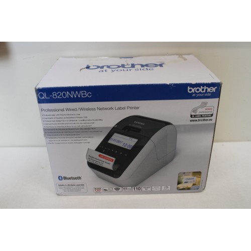 SALE OUT. Brother QL-820NWBc Label Printer Brother DAMAGED PACKAGING
