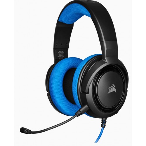 Corsair Stereo žaidimų ausinės HS35 Integruotas mikrofonas, mėlynas, už ausies