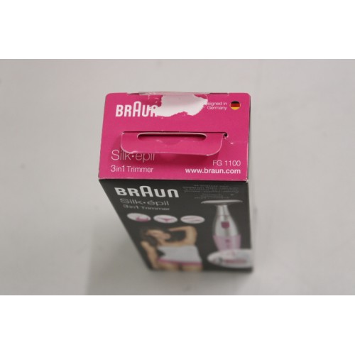 SALE OUT. Braun Shaver SilkFinish FG1100 Number of power levels 1, AAA, Pink, DAMAGED PACKAGING