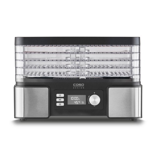 Caso Food Dehydrator DH 450 Power 370-450 W, Number of trays 5, Temperature control, Integrated timer, Black/Stainless Steel