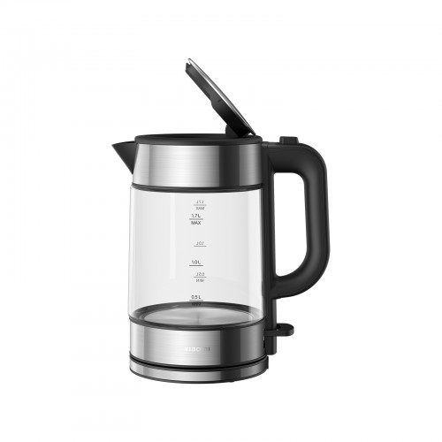 Xiaomi Electric Glass Kettle EU Electric, 2200 W, 1.7 L, Glass, 360 rotational base, Black/Stainless Steel