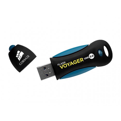 Corsair Flash Drive Voyager 256 GB, USB 3.0, juoda/mėlyna Išoriniai kietieji diskai Corsair