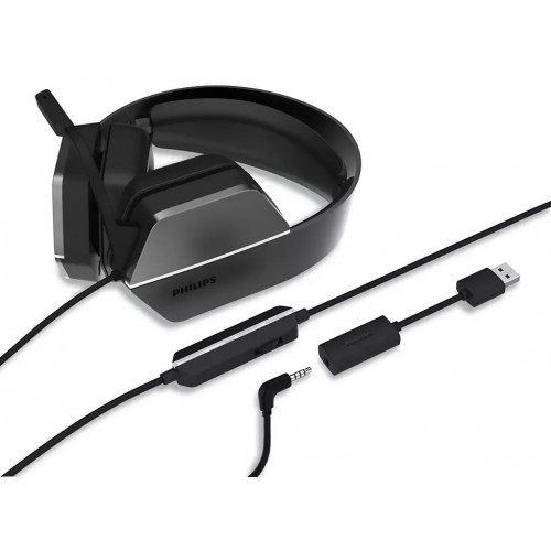Philips 4000 Series Gaming Headset TAG4106BK/00 On-Ear, Built-in microphone, Black, Wired