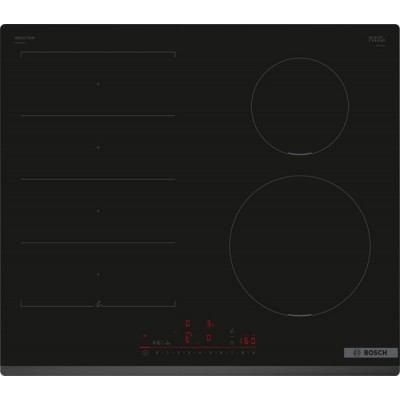 Bosch Hob PIX631HC1E Series 6 Induction Number of burners/cooking zones 4 DirectSelect Timer Black